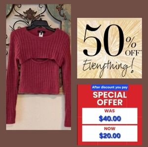 50% Off Listed Price You Pay Only $20.00 Bundle For Offer☆☆☆NWOT Size MEDIUM